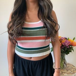 Mink Pink Stripe Tank Top
